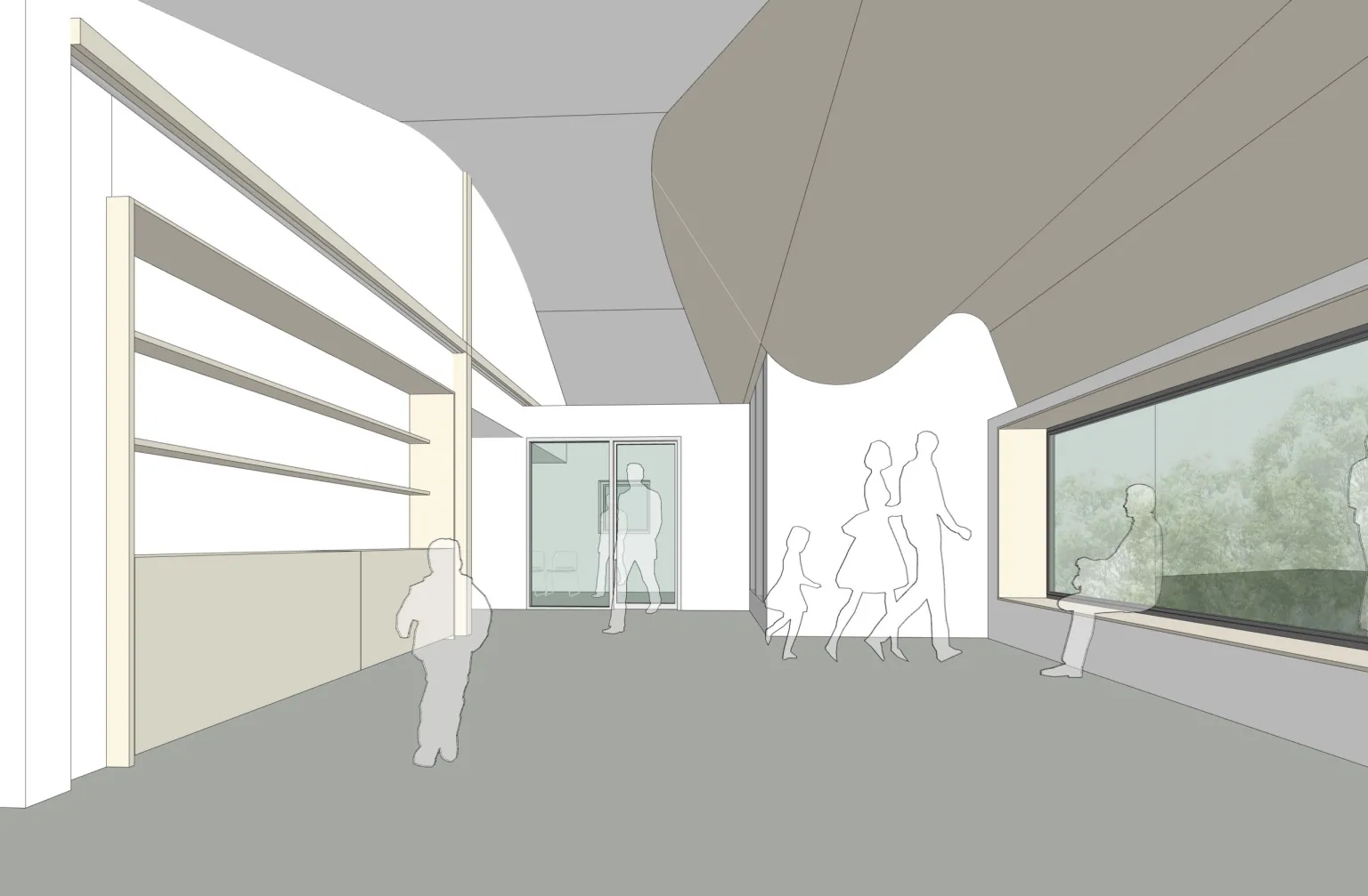 CrossLife Church foyer with bay window